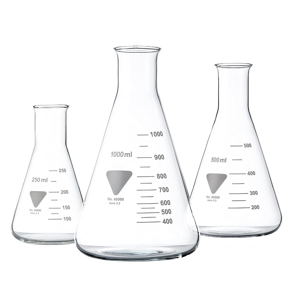 Erlenmeyer Boca Estreita 6000ml | Prolab