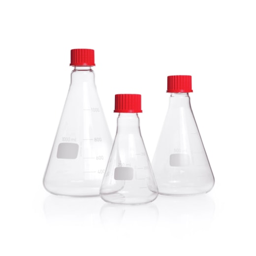 Erlenmeyer Com Tampa De Rosca 100ml