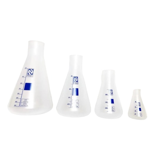 Erlenmeyer De Plástico Autoclavável Sem Tampa 125ml