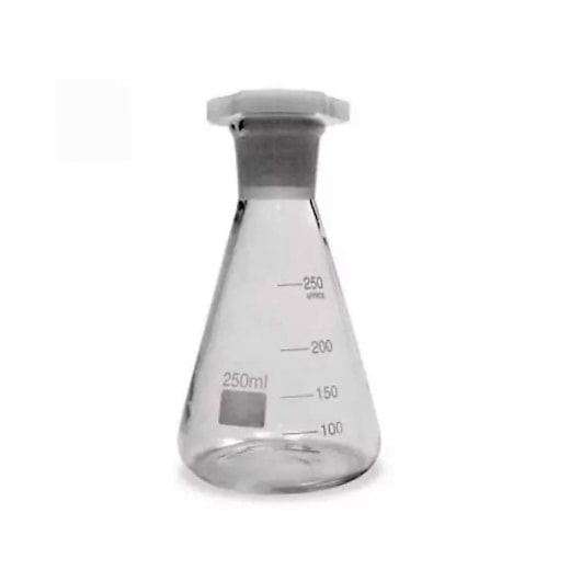 Erlenmeyer Graduado Com Rolha de Poli 1000ml