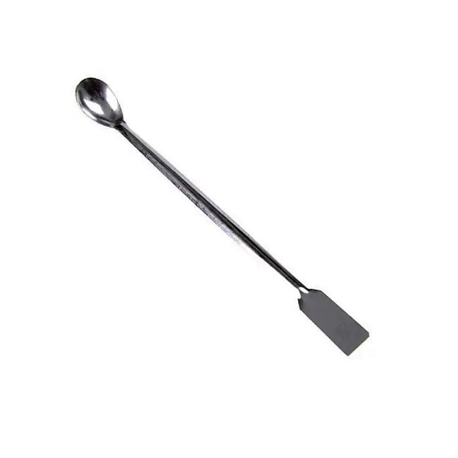 Espátula Com Colher de Aço Inox Maciço 12cm-95c42ccc-cd14-4589-ac30-a402aa83f6a7