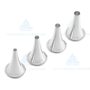 Espéculo Auricular Politzer Kit 4 tamanhos
