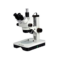 Estereomicroscópio Trinocular com Oculares WF10x e Iluminação em LED