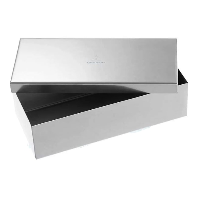 Estojo em Aço Inox 20 X 10 X 02 cm-50c1c760-5bc1-436a-b632-a342d49a7a22