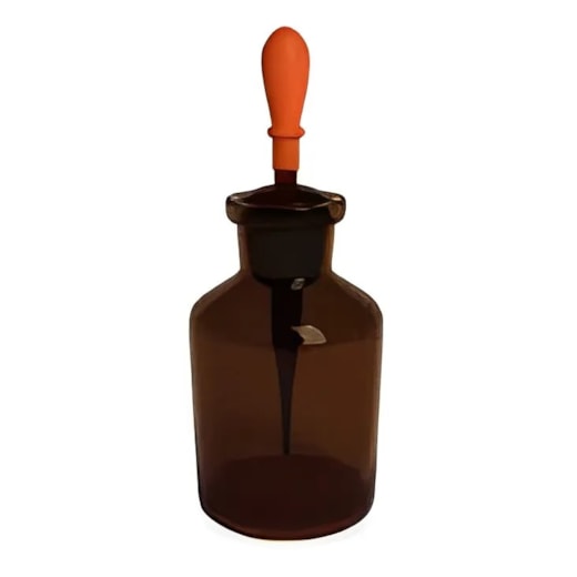 Frasco Conta Gotas de Vidro Âmbar 125ml