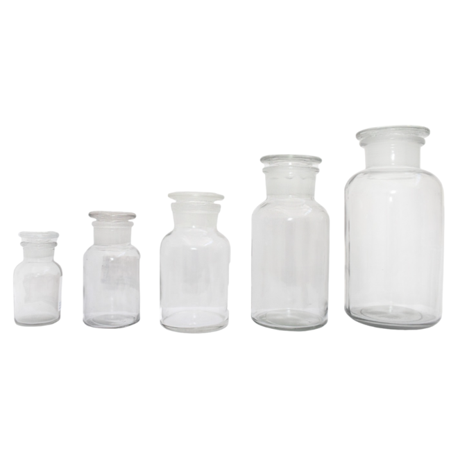Frasco Reagente Boca Larga Rolha de Vidro 125ml-063bcb2e-c610-4309-933d-9b3f6b3ce2cf
