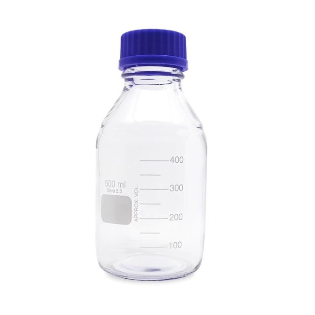 Frasco Reagente Graduado Tampa Azul 500ml-26720baf-fff7-4789-ab89-599091c41ae2