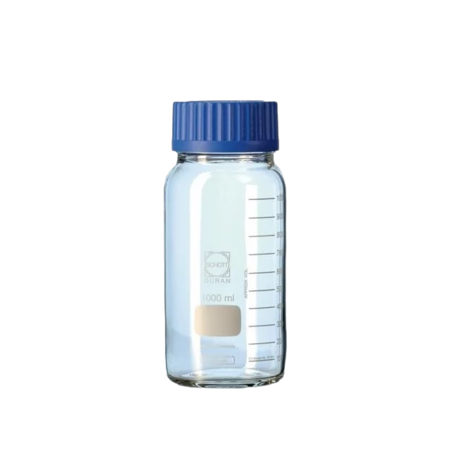 Frasco Reagente Graduado Tampa Azul BOCA LARGA 2000ml-44f244b0-5abc-4b99-bd06-126a48f44d4b