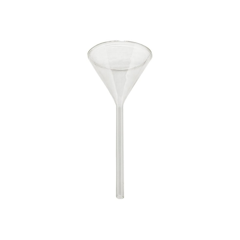 Funil Analítico Liso Haste Longa 60ml boca 80mm - Prolab Loja
