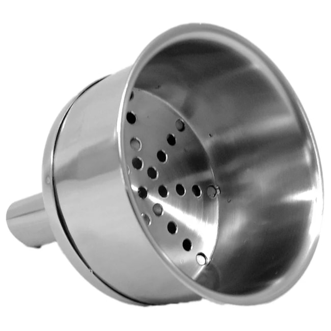 Funil De Buchner Em Aço Inox 240x70mm-667b3440-bece-4df5-b45f-57fc50aba238