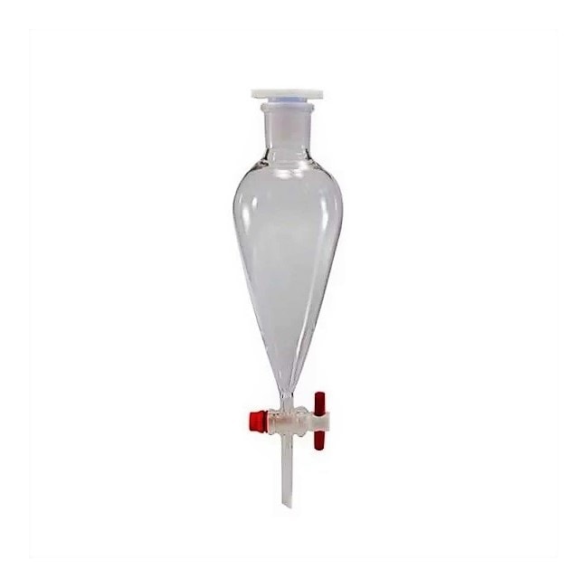 Funil de Separação Tipo Pera Com Torneira de PTFE 60ml-522ed773-ce7f-43a7-b87e-3b7081398a6d