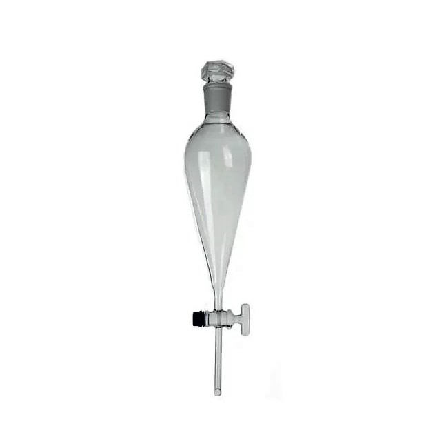 Funil de Separação Tipo Pera com Torneira e Rolha de Vidro 2000ml-dc879ea4-1be1-4a1c-8777-9ae18beb40eb