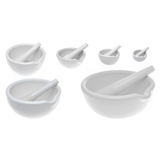 Gral com Pistilo de Porcelana