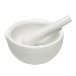 Gral com Pistilo de Porcelana