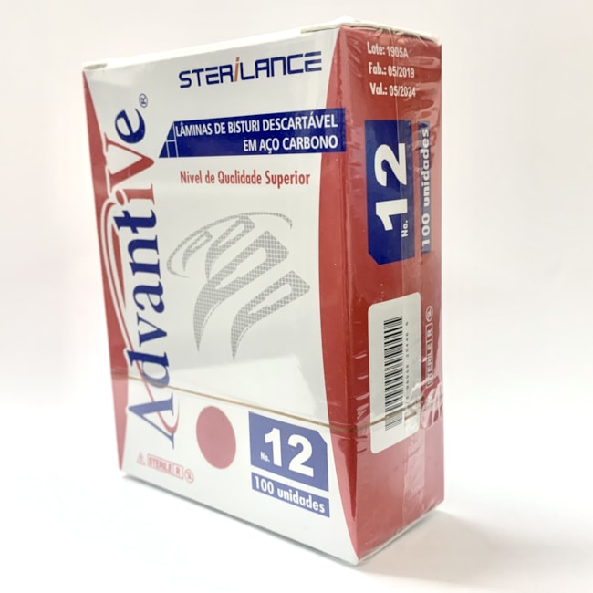 Lâmina De Bisturi Descartável Caixa Com 100 Advantive-19731905-92ff-4188-b860-f1473bf4638f