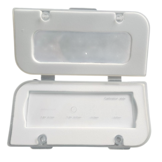 Lâmina Para Calibração de Microscópio-554a2bf3-143d-4214-bca2-a3080db20e0b