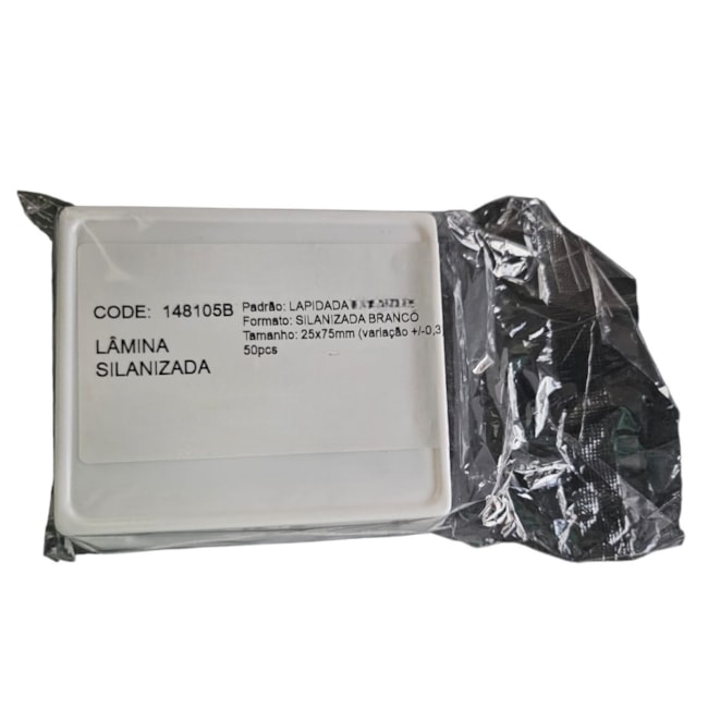 Lâmina Silanizada 25x75mm Branca 45º-c0cde7e4-448c-410f-9032-2b0d1f122c7a