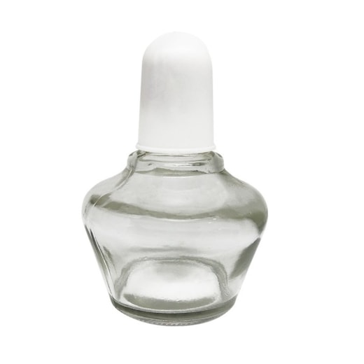 Lamparina de Vidro Àlcool Com Tampa e Pavio 150ml