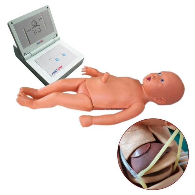 Manequim Bebê Simulador de RCP, Intubação e Enfermagem Neonatal-64a1aedb-4861-4882-8df2-a3892570c7fa