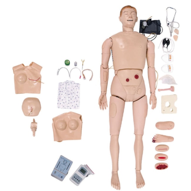 Manequim Bissexual Simulador para Treino de Enfermagem e RCP-9de11632-7951-4b19-b87f-e221d927ba10