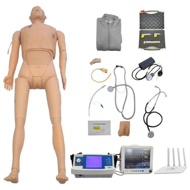 Manequim Simulador ACLS de Suporte Avançado de Vida com Software e Comunicação Wireless-9a0cb00b-c56c-441d-891f-0d93c327f6e0