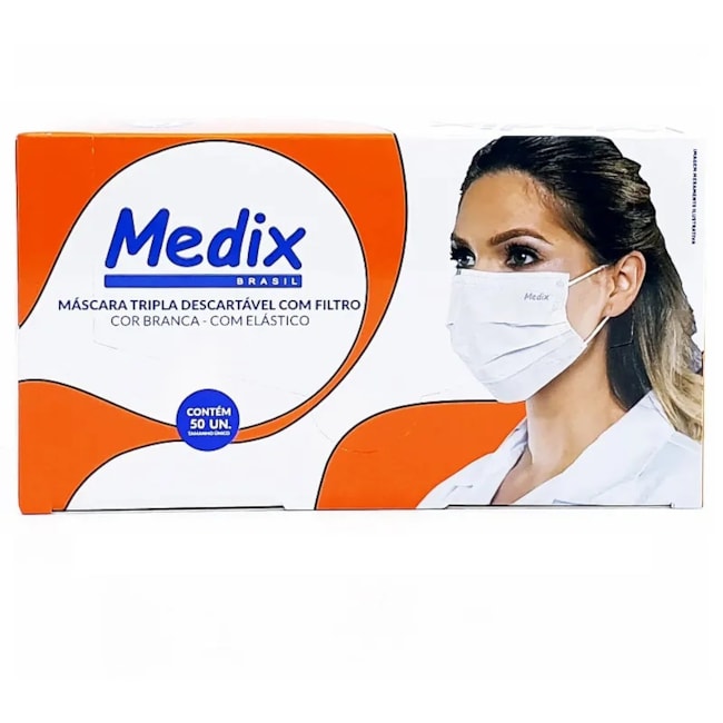 Máscara Cirúrgica Tripla Com Elastico Cx. C/50un.-cf0202cc-edb3-4f8f-b107-35f335fb568b