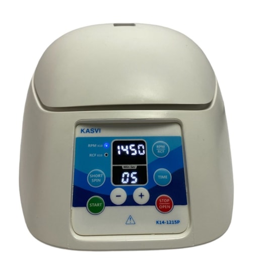 Microcentrífuga para 12 tubos de 1,5 a 2,0ml Velocidade até 15000rpm Kasvi