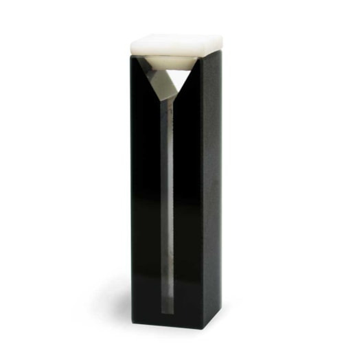 Microcubeta Quartzo Quadrada, 10 Mm, Laterais Pretas, Volume 0,7 ml