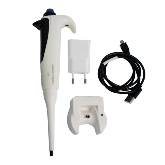 Micropipeta Eletrônica Monocanal 30 - 300 µl Smart Kasvi-7dd0404e-d80a-461e-9c56-1fc816e75997