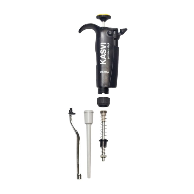 Micropipeta Monocanal Premium Black 2 - 20ul Kasvi Volume Variável-62d74f60-e477-4bdb-a019-eaa5f2fd7044