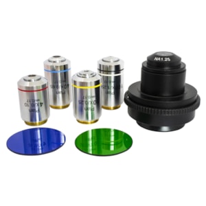 Microscópio Binocular Correção Infinita