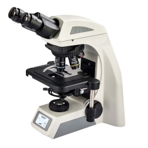 Microscópio Binocular Planacromático Infinito 1000x com display digital e cabeçote codificado