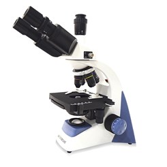 Microscópio Biológico Trinocular 1600X Bateria Recarregável