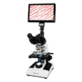 Microscópio Trinocular 1600X Com Câmera Tela LCD 9