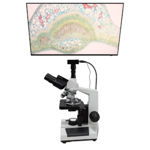 Microscópio Trinocular Com Câmera