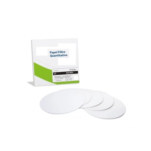 Papel Filtro Quantitativo Faixa Preta 150mm