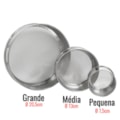 Peneira Granulométrica Inox ASTM 120 Tyler 115 Pequena-b1f847bf-63e3-436a-9bc7-785bb36c00ae