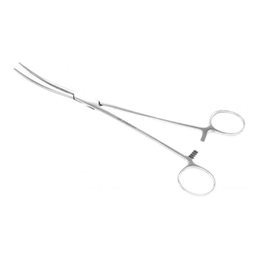 Pinça Crafoord 24cm Para Bronquios Curva