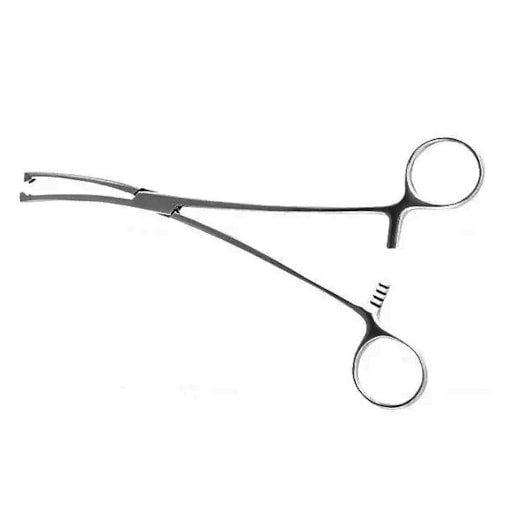 Pinça Museux 24cm ou Jacobs Para Colo Uterino Curva