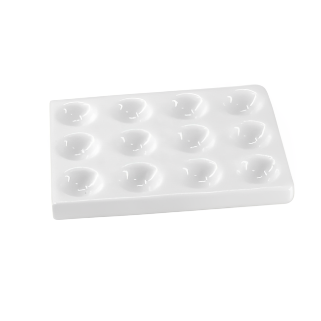 Placa de Toque de Porcelana 12 cavidades-78b6f39d-e158-4922-a6ca-498edaa77ad7
