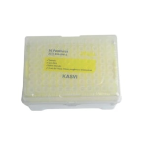 Ponteira P/ Micropipeta Rack Estéril Livre de Dnase Rnase e Pirogênios 1-300µL Transparente