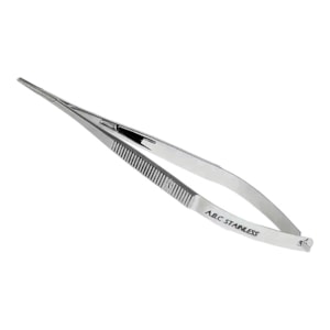 Porta Agulha Castroviejo Reto C/Trava 14cm