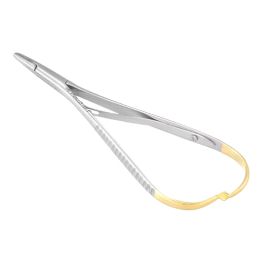 Porta Agulha Mathieu T/C Com Widia Para Sutura 20cm