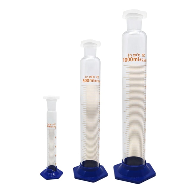 Proveta Graduada de Vidro Com Base e Rolha de Polipropileno 2000ml-4d2531b3-6993-4068-8cc9-b012db9fcf2c