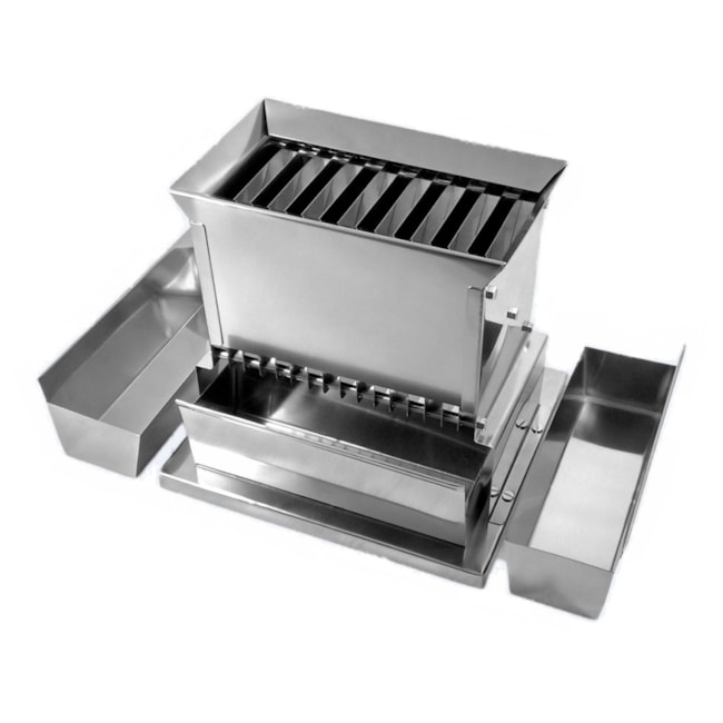 Quarteador de Amostras em Aço Inox 16 Planos de 13mm-a1504b7a-19e9-4fbb-b469-6eea73f9963f