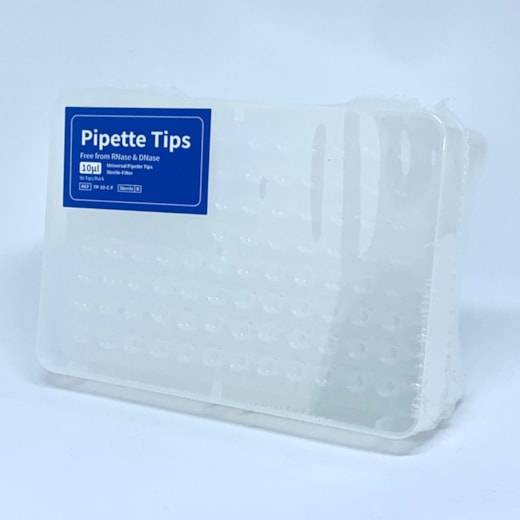 Rack Com 96 Ponteiras Com Filtro Livre De DNASE/RNASE 10 UL
