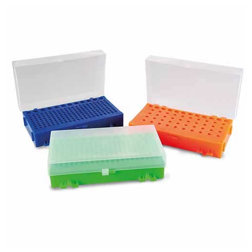 Rack Dupla Face Com Tampa Para Tubos de 0,2ml 0,5ml e 1,5ml