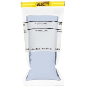 Saco Para Amostra Nasco 118ml Com Tarja, Estéril