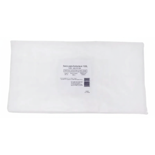 Saco para Autoclave 100lts Pacote com 20 Unidades