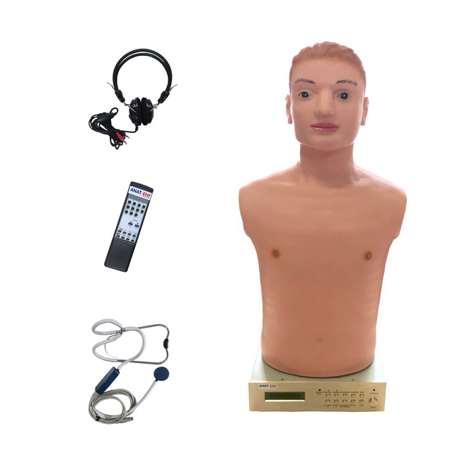 Simulador Avançado Torso para Habilidades Médicas de Ausculta Cardiopulmonar com controle Remoto-27841d10-5459-4150-bdb9-a92ba75ffac7